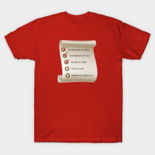 Grinch Christmas List T-Shirt